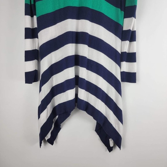 Tommy Bahama Flared Tunic Sweater Long Sleeve Striped Size L - Picture 3 of 5